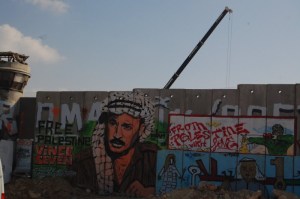Arafat sobre el muro de Ramallah. Iñaki Legarda